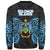 Solomon Islands Polynesian Custom Personalised Sweater - Spirit Style Blue - Polynesian Pride