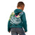 Fiji Polynesian Zip up Hoodie Summer Plumeria (Turquoise) - Polynesian Pride