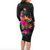 Tonga Hibiscus Polynesian Tribal Long Sleeves Dress - LT12 - Polynesian Pride