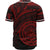 Palau Baseball Shirt - Red Color Cross Style - Polynesian Pride