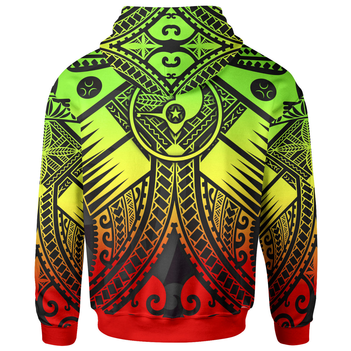 YAP Hoodie Reggage Seal with Polynesian Tattoo - Polynesian Pride