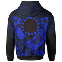 Cook Islands Polynesian Custom Hoodie Cook Islands Blue Seal Camisole Hibiscus Style - Polynesian Pride
