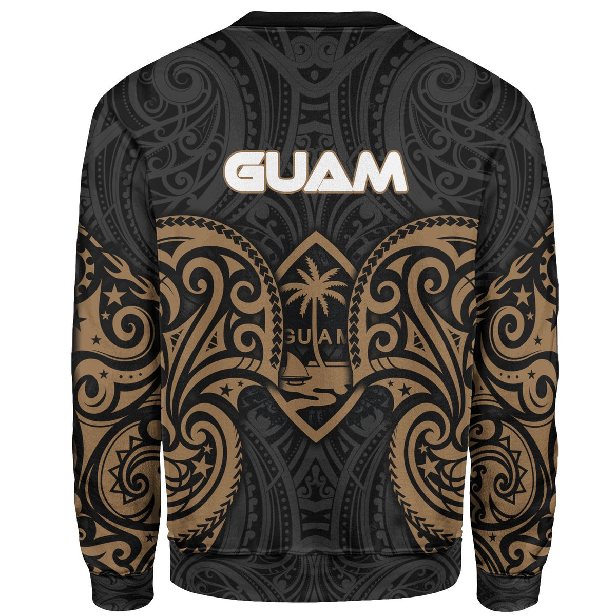 Guam Polynesian Sweater - Spirit Style Gold - Polynesian Pride