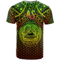 Polynesian American Samoa T Shirt Reggae Vintage Polynesian Patterns - Polynesian Pride