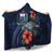 Samoa Polynesian Hooded Blanket - Blue Turtle Hibiscus - Polynesian Pride