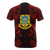 Tuvalu T Shirt Tuvaluan Coat of Arms Polynesian Tattoo Red Style - Polynesian Pride