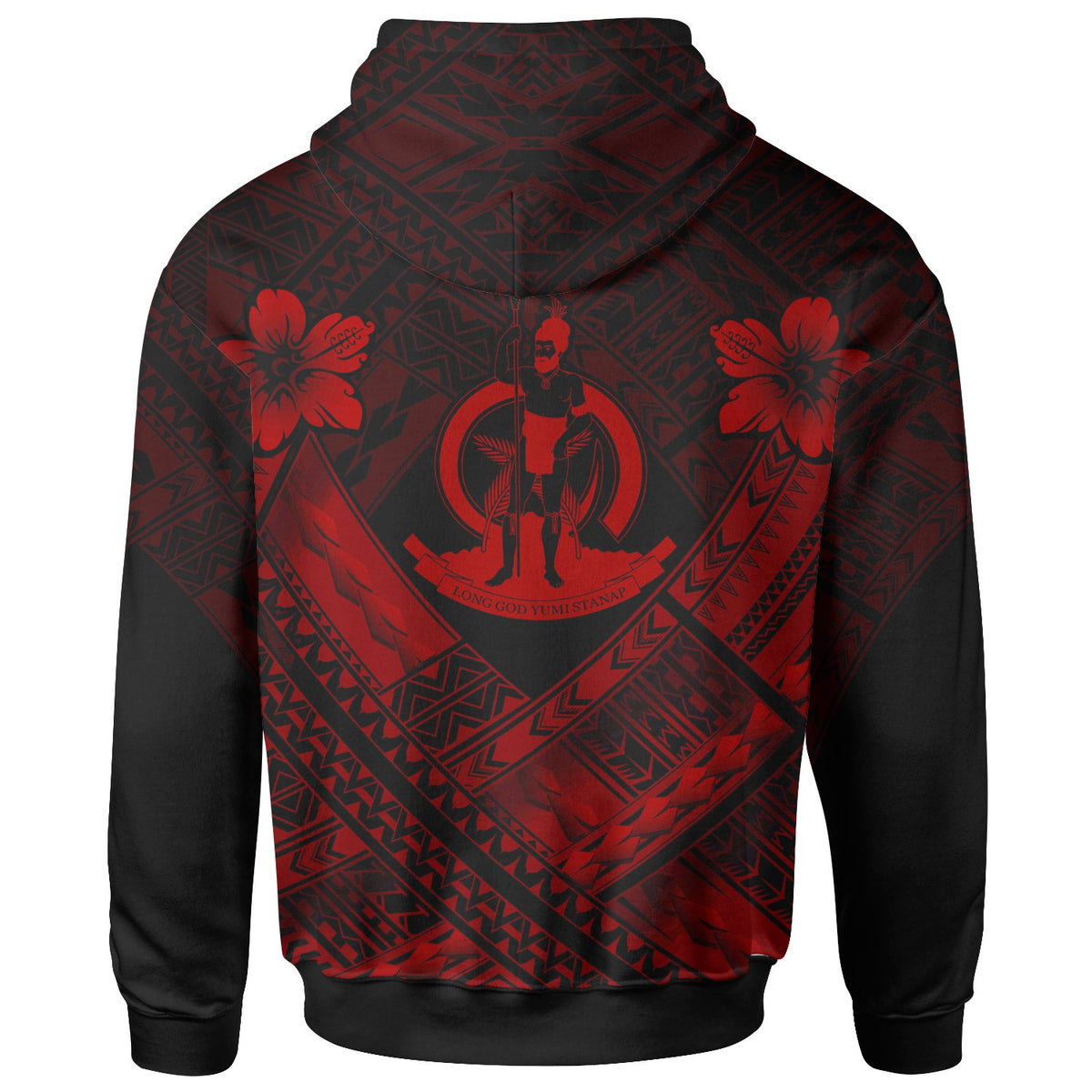 Vanuatu Polynesian Hoodie Vanuatu Red Seal Camisole Hibiscus Style - Polynesian Pride