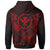 Hawaii Custom Zip up Hoodie Red Kanaka Maoli Polynesian Patterns - Polynesian Pride