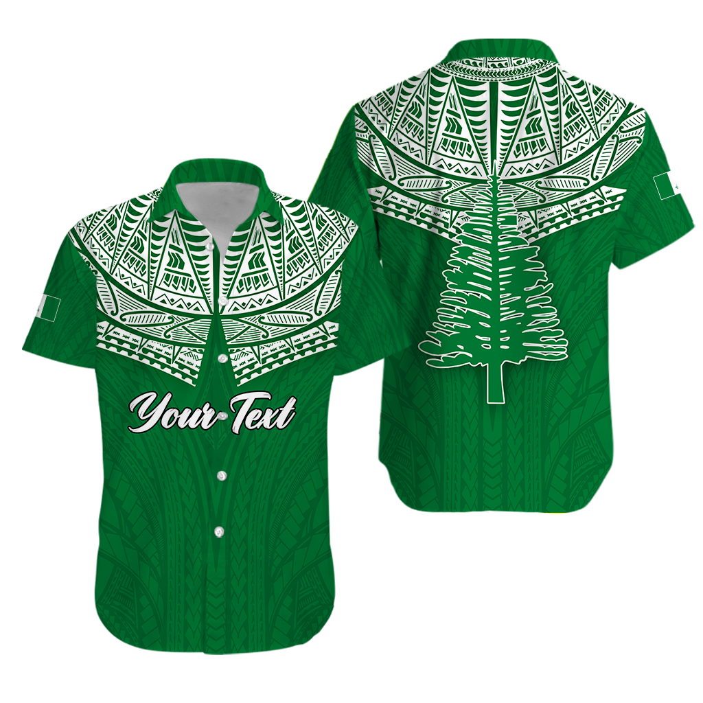 (Custom Personalised) Norfolk Islands Pine Tree Hawaiian Shirt - LT12 Unisex Green - Polynesian Pride