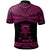 Tuvalu Custom Polo Shirt Polynesian Tattoo Pink Version - Polynesian Pride