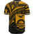 Kiribati Baseball Shirt - Gold Color Cross Style - Polynesian Pride