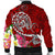 Fiji Custom Personalised Men's Bomber Jacket - Turtle Plumeria (Red) - Polynesian Pride