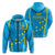 Tuvalu Zip up Hoodie Tribal Pattern LT12 Unisex Blue - Polynesian Pride