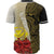 Hawaii Kanaka Maoli Polynesian Baseball Shirt - Coat Of Arm With Hibiscus Gold - Polynesian Pride