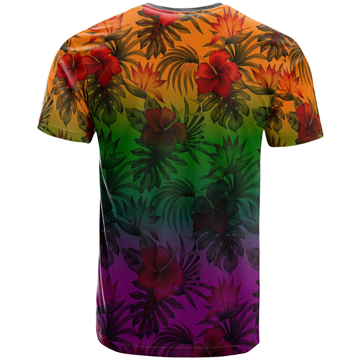 Polynesian T Shirts Green Hibiscus Patterns - Polynesian Pride