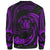 Niue Polynesian Sweater - Purple Tribal Wave - Polynesian Pride