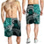 Samoa Custom Personalised Men's Shorts - Samoa Seal Wave Style (Green) - Polynesian Pride