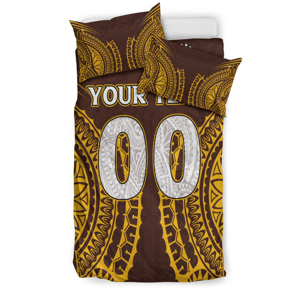 (Custom Personalised) Cook Islands Kukis Bedding Set - Tribal Pattern - LT12 - Polynesian Pride