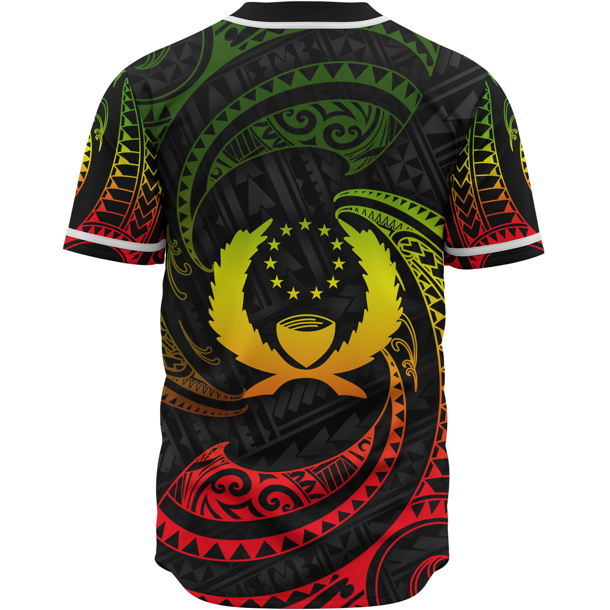 Pohnpei Polynesian Baseball Shirt - Reggae Tribal Wave - Polynesian Pride