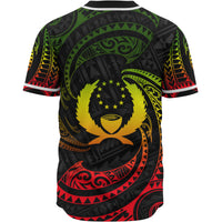 Pohnpei Polynesian Baseball Shirt - Reggae Tribal Wave - Polynesian Pride