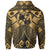 Tonga Polynesian Hoodie Tonga Gold Seal with Polynesian tattoo - Polynesian Pride