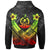 Vanuatu Custom Polynesian Zip up Hoodie Vanuatu Reggae Seal Camisole Hibiscus Style - Polynesian Pride