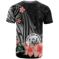 Niue Custom T Shirt Polynesian Hibiscus Pattern Style - Polynesian Pride