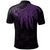 Tonga Custom Polo Shirt Polynesian Wings (Purple) - Polynesian Pride