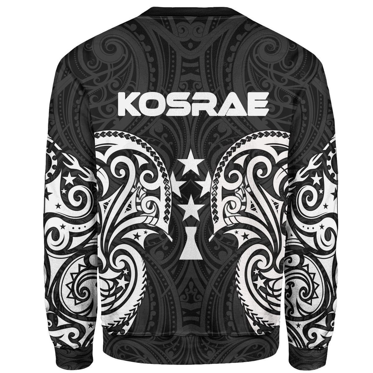 Kosrae Polynesian Custom Personalised Sweater - Spirit Style White - Polynesian Pride