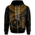 Chuuk Polynesian Zip up Hoodie Chuuk Waves (Golden) Unisex Golden - Polynesian Pride