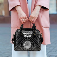 American Samoa Shoulder Handbag - Seal In Polynesian Tattoo Style ( Black) - Polynesian Pride