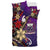 Samoa Bedding Set - Tribal Flower With Special Turtles Purple Color - Polynesian Pride