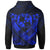 Tonga Custom Polynesian Zip up Hoodie Tonga Blue Seal Camisole Hibiscus Style - Polynesian Pride