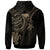 Papua New Guinea Custom Hoodie Gold Turtle - Polynesian Pride