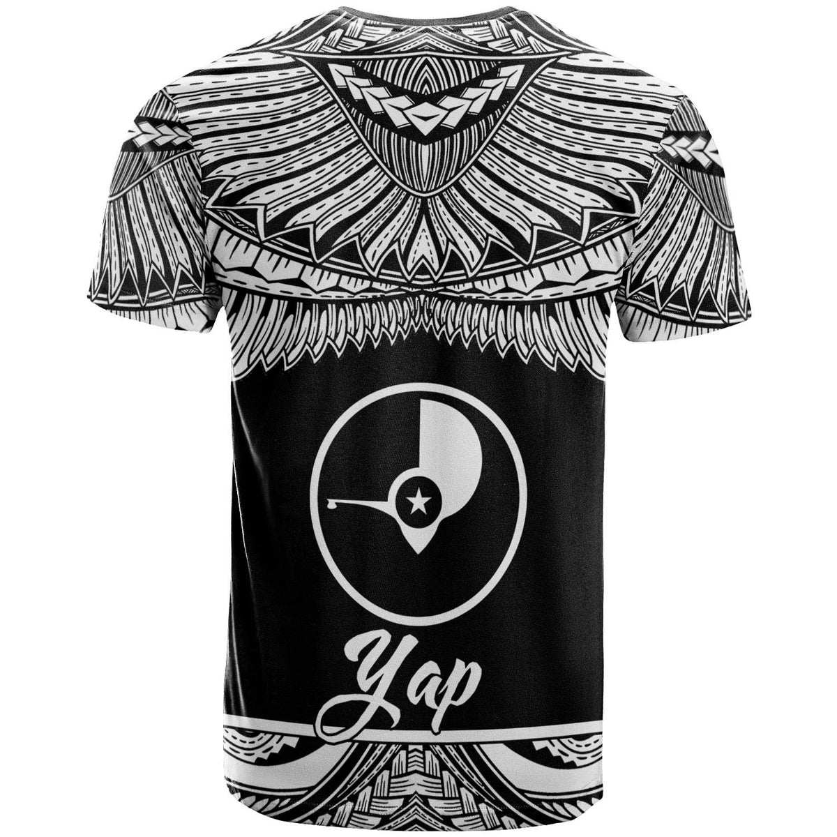 Yap Polynesian Custom T Shirt Yap Pride White Version - Polynesian Pride