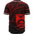 Kiribati Baseball Shirt - Red Color Cross Style - Polynesian Pride