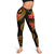 Yap Micronesian Women Legging - Gold Plumeria - Polynesian Pride