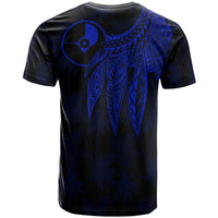 Yap T Shirt Polynesian Wings (Blue) - Polynesian Pride