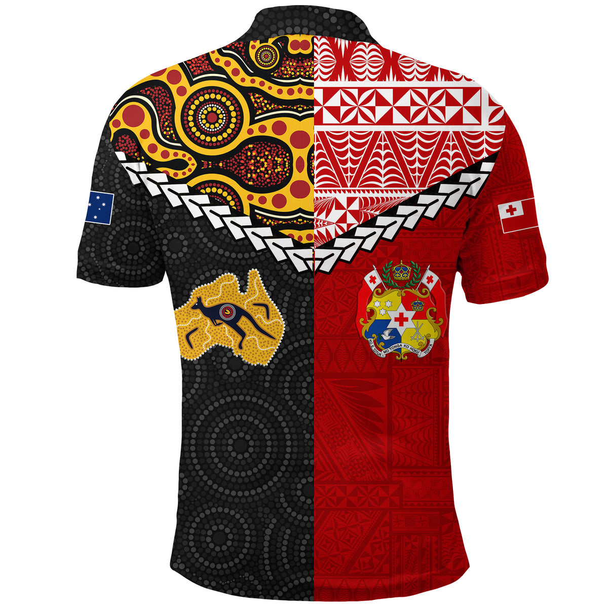 Tonga Combine Australia Aboriginal Heritage Polo Shirt LT12 - Polynesian Pride