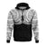 New Zealand Zip up Hoodie Maori Silver Fern LT20 - Polynesian Pride