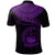 Polynesian Samoa Custom Polo Shirt Samoan Waves (Purple) - Polynesian Pride