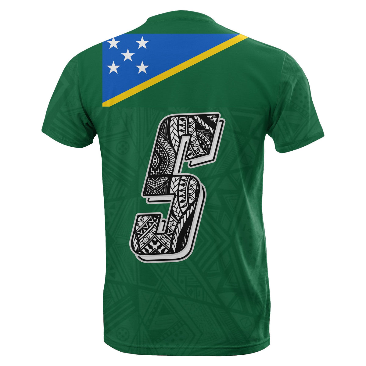 Solomon All Over T Shirt Solomon Flag Melanesia Style - Polynesian Pride