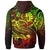Tahiti Zip up Hoodie Reggae Shark Polynesian Tattoo - Polynesian Pride