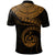 Vanuatu Polynesian Custom Polo Shirt Vanuatu Waves (Golden) - Polynesian Pride