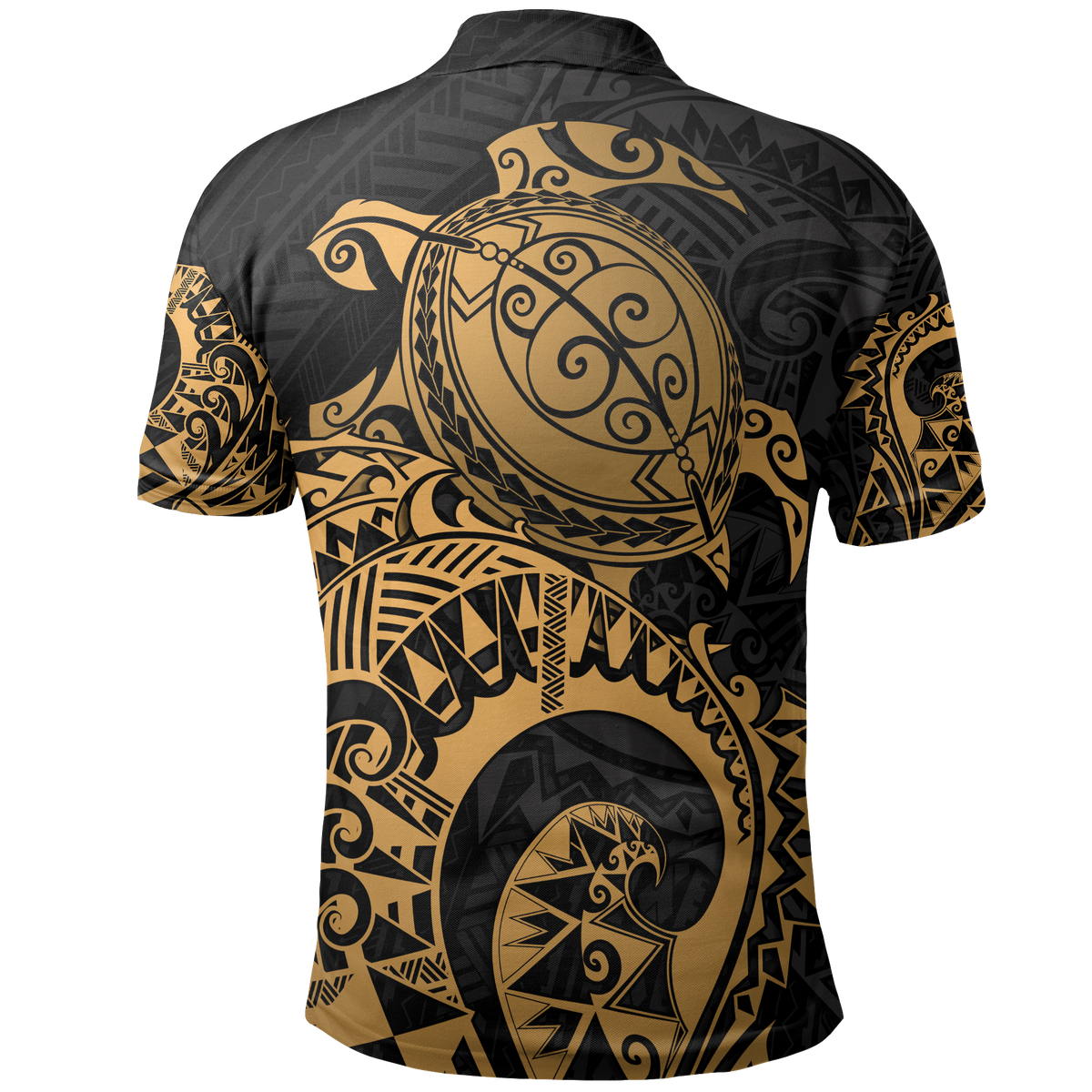 American Samoa Polo Shirt Amerika Samoa Seal Golden Turtle Tattoo - Polynesian Pride