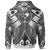 Yap Custom Zip up Hoodie White Seal with Polynesian Tattoo - Polynesian Pride