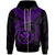 Polynesian Hawaii Kanaka Maoli Zip up Hoodie Hawaiian Waves (Purple) Unisex Purple - Polynesian Pride