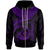 Vanuatu Polynesian Zip up Hoodie Vanuatu Waves (Purple) Unisex Purple - Polynesian Pride