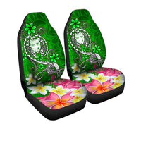 Fiji Car Seat Covers - Turtle Plumeria (Green) - Polynesian Pride