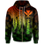 Polynesian Hawaii Kanaka Maoli Zip up Hoodie Polynesian Wings (Reggae) Unisex Reggae - Polynesian Pride